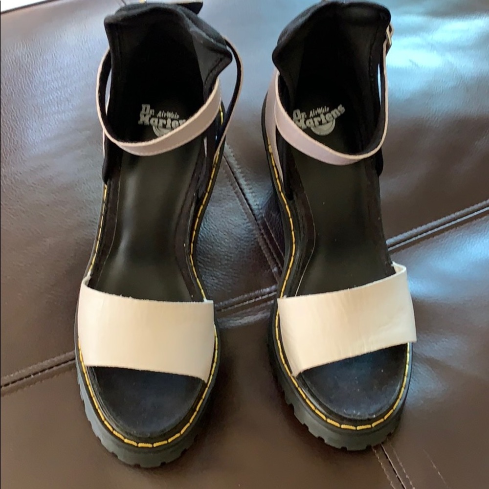 Dr Martens Medea platform sandals, Grey, Size 6 US